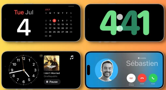 乡城苹果手机维修分享iOS17横屏充电待机显示有什么好处 