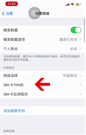 乡城苹果14维修网分享如何给iPhone14的SIM卡设置密码 