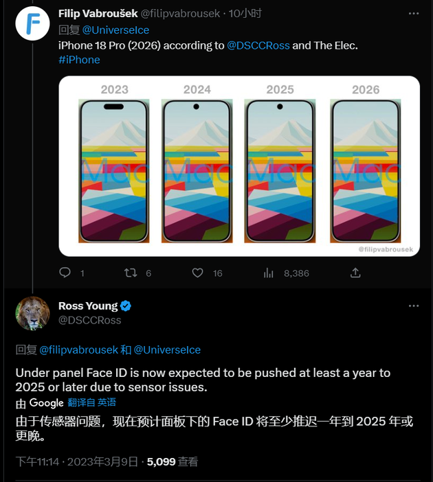 乡城苹果手机维修分享:屏下Face ID有什么优势？iPhone何时会有屏下Face ID？ 